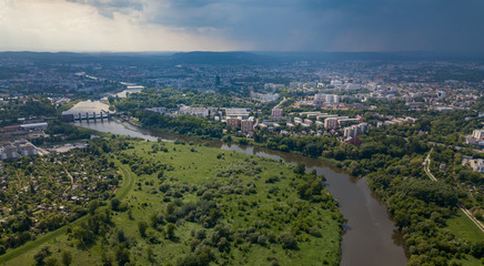 the Vistula bend in Krakow