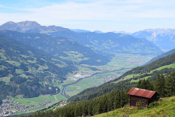 Fototapeta na wymiar Im Zillertal in Tirol
