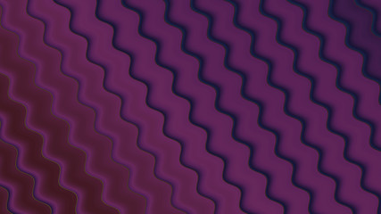 Background with a variety of multicolored waves in a paper style.