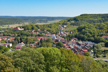 Fototapeta na wymiar Kleinstadt Kranichfeld in Thüringen