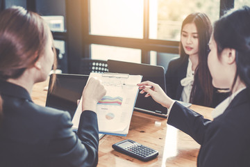 Business woman working together in the office