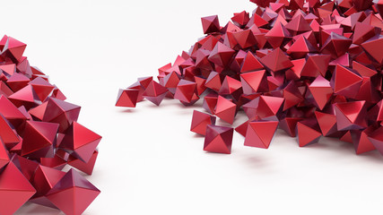3D Geometric Abstract Hexagonal Wallpaper Background © Kirsty Pargeter