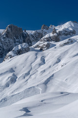 Fototapeta na wymiar Italy, Courmayeur, Mont Blanc range