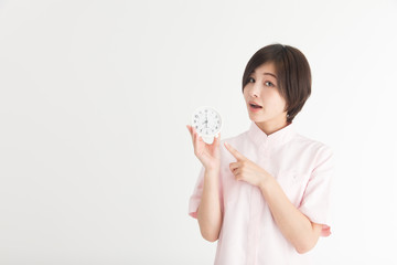 看護師・白バック