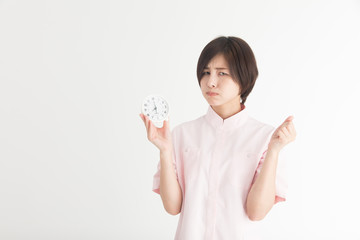 看護師・白バック