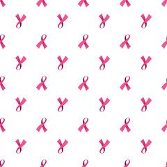 Pink pattern ribbon, symbol of breast cancer