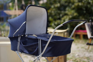 Blue vintage Stroller