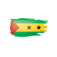 Sao Tome and Principe flag, vector illustration