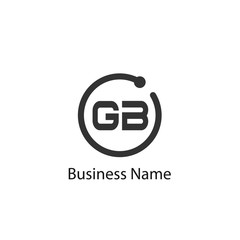 Initial Letter GB Logo Template Design