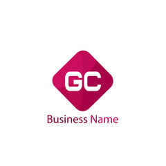 Initial Letter GC Logo Template Design