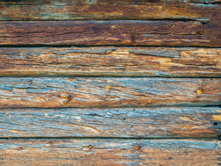 Texture of color boards with old wood. Background.