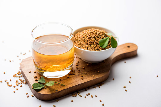 Fenugreek Seeds or Methi Dana drink by soaking it in water overnight. helpful in weight loss, digestion and blood sugar treatment