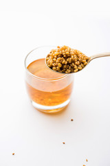 Fenugreek Seeds or Methi Dana drink by soaking it in water overnight. helpful in weight loss, digestion and blood sugar treatment