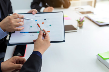 Business people meeting together on investment and marketing.