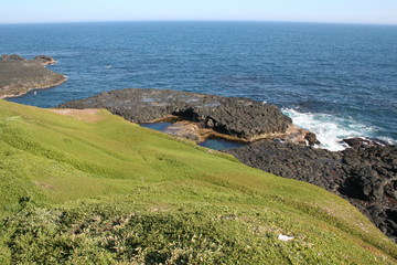 beautiful coastline at the nobbies, phillip island, victoria