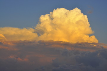 dramatic sky with clouds