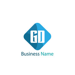Initial Letter GD Logo Template Design