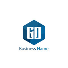 Initial Letter GD Logo Template Design