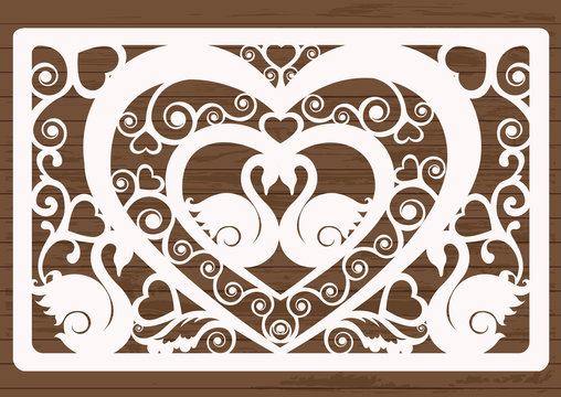 template for cards for laser cutting