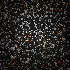 Black and White Abstract Psychedelic Art Background. Vector Illustration