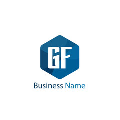 Initial Letter GF Logo Template Design