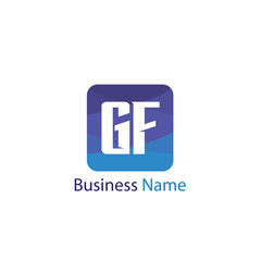 Initial Letter GF Logo Template Design