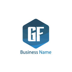 Obraz premium Initial Letter GF Logo Template Design