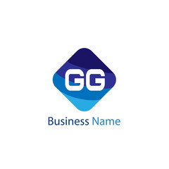 Initial Letter GG Logo Template Design