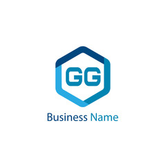 Initial Letter GG Logo Template Design