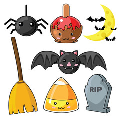 Cute Halloween set element., Halloween content.