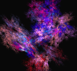 Purple blue pink pattern.Fantasy fractal texture. Digital art. 3D rendering. Computer generated image.