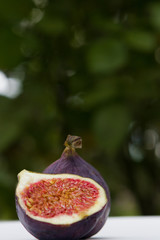 sweet figs fruits background. ripe fig dessert.