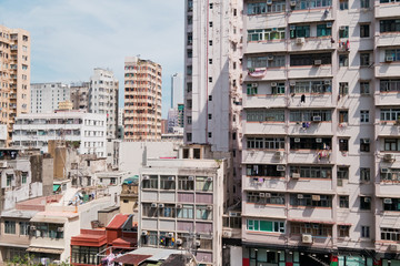 Fototapeta na wymiar Residential buildings in Hong Kong 