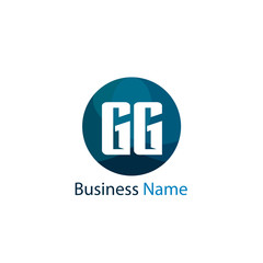 Initial Letter GG Logo Template Design