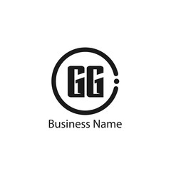 Fototapeta premium Initial Letter GG Logo Template Design