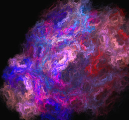 Purple blue pink pattern.Fantasy fractal texture. Digital art. 3D rendering. Computer generated image.