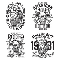 Fototapeta premium Vintage labels set with lettering composition on white background. T-shirt logo design.