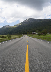 country road in north norway