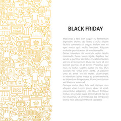 Black Friday Line Pattern Concept