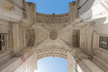 Fototapeta na wymiar arch of augusta rua
