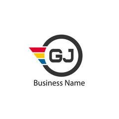 Initial Letter GJ Logo Template Design