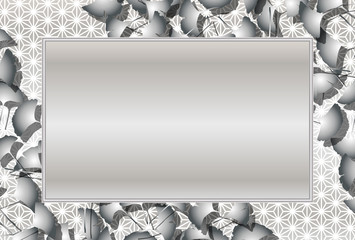 #Background #wallpaper #Vector #Illustration #design #Image #Japan #china #Asia #free_size #背景 #壁紙 #ベクター #イラスト #無料 #無料素材 #バックグラウンド #フリー素材 #和風素材 #日本 和風背景素材,フォトフレーム,秋,銀杏の葉,文字スペース,落れ葉,枯ち葉,紅葉,自然,イチョウ,麻葉