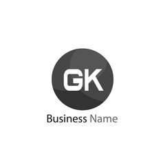 Obraz premium Initial Letter GK Logo Template Design