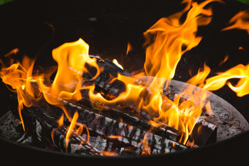 burning barbecue fire background. natural tree fuel resource wallpaper.