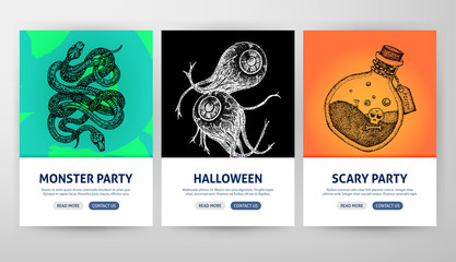 Happy Halloween Web Flyer Concepts
