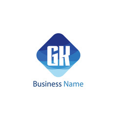 Fototapeta premium Initial Letter GK Logo Template Design