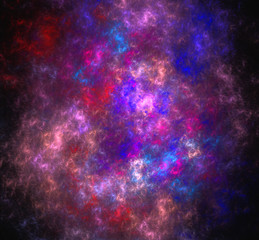 Purple blue pink abstract.Fantasy fractal texture. Digital art. 3D rendering. Computer generated image.