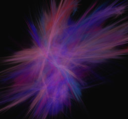 Purple blue pink abstract.Fantasy fractal texture. Digital art. 3D rendering. Computer generated image.