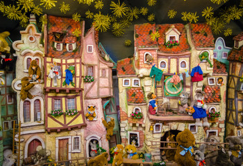 Beautiful  postcard with colorful toys