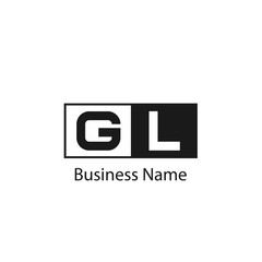 Initial Letter GL Logo Template Design